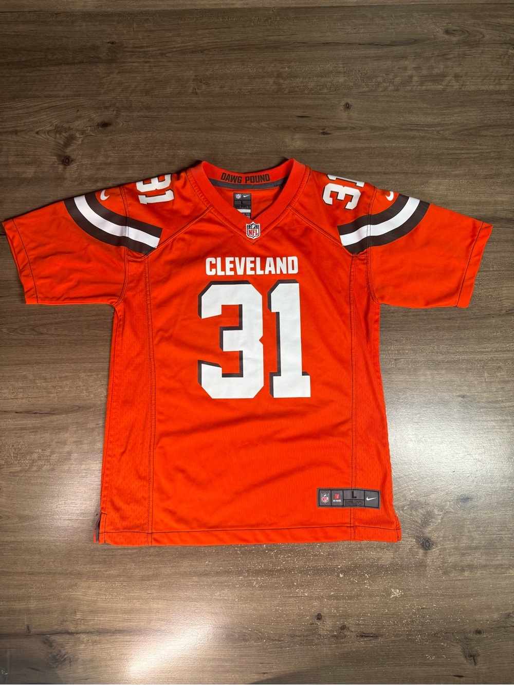 Donte Whitner #31 Cleveland Browns Nike On Field Jersey Youth L 14/16 Orange